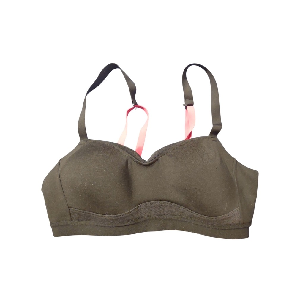 Moving Comfort Size Medium Womens Black Wireless Padded Sports Bra Athleisure